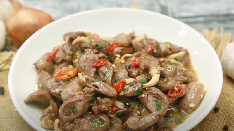 Cách làm món tim gà kho tiêu cay nồng, ngon miệng